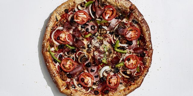Mellow Mushroom signature dishes Holy Shiitake PieHouse Special PizzaPretzel Bites with Beer CheeseMighty Meaty Pizza﻿﻿